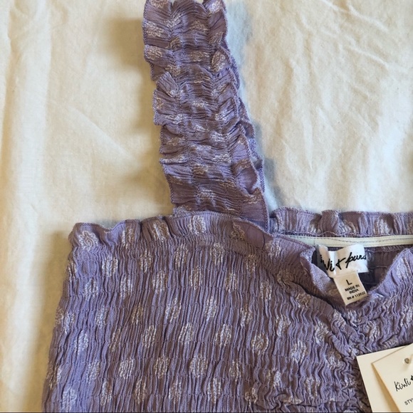 Kiwi & Punch Lilac Crop Top - Picture 2 of 4